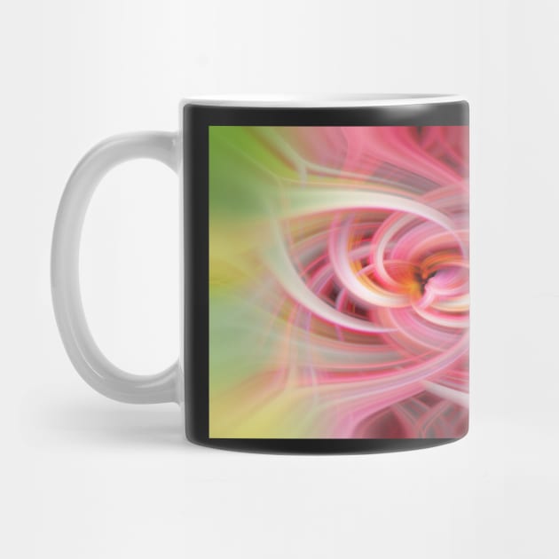 Pastel pink abstract twirl effect digital image by RosNapier